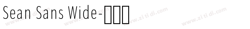 Sean Sans Wide字体转换 Sean Sans Wide字体转换